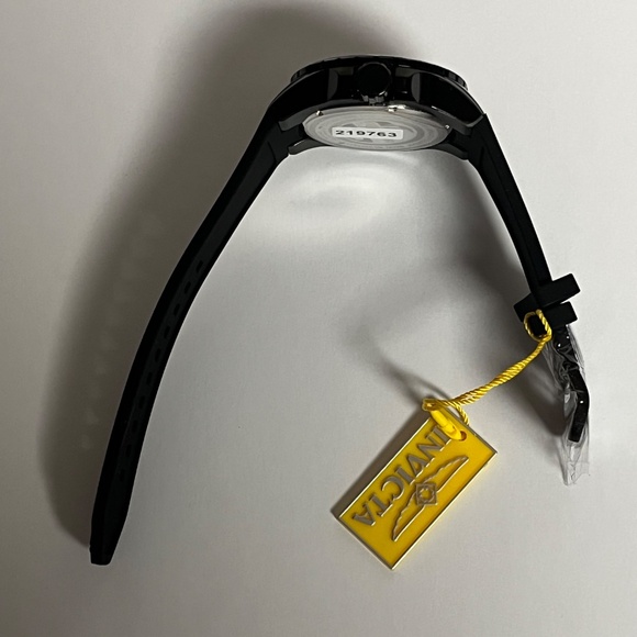 Invicta Aviator Mens Black Watch 33033 Steel 50mm Case Silicone Band Timepiece - Picture 10 of 12